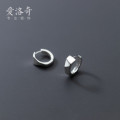A42968 s925 silver fashion geometric unique elegant simple earrings