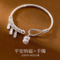 A38207 silver dainty bangle elegant design bracelet