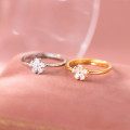 A45201 s925 sterling silver trendy sweet sparkling rhinestone ring