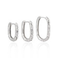 A43950 geometric s925 sterling silver unique elegant earrings