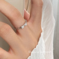 A43195 s925 sterling silver rhinestone butterfly fashion sweet ring