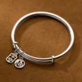 A39005 silver bangle simple bracelet