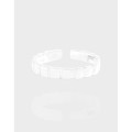 A41161 geometric square sterling silver s925 ring