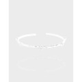 A41467 design wrinkled pearl sterling silver s925 bangle bracelet