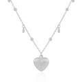 A44223 heart s925 sterling silver heartshape necklace