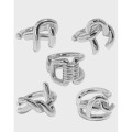 A36036 unique irregular hollowed qualitys925 sterling silver piercing clipon earrings