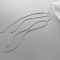 A40829 s925 silver sweet simple long string trendy elegant earrings
