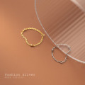 A33559 s925 sterling silver simple trendy chain chic fashion ring