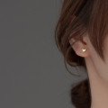A36697 s925 sterling silver trendy sweet heart earrings