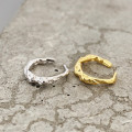 A32563 simple designs925 sterling silver cliponins piercing clipon ring