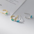A42995 s925 sterling silver rhinestone stud grade elegant earrings