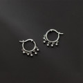 A42771 s925 silver sweet rhinestone elegant fringe simple earrings