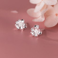 A38479 s925 sterling silver stud trendy elegant earrings
