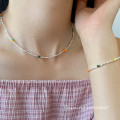 A43509 s925 sterling silver trendy sweet colorful unique necklace