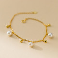 A42972 s925 silver charm trendy sweet bracelet
