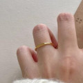 A46390 simple s925 sterling silver square unique ring