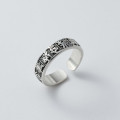 A39277 s925 sterling silver vintage design unique ring