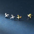 A43700 s925 sterling silver simple elegant unique stars stud earrings