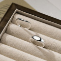 A43244 s925 sterling silver weave unique simple bar design ring
