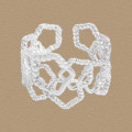 A45666 wide hollowed sterling silver s925 ring