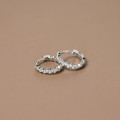 A44356 s925 sterling silver simple elegant dainty rhinestone weave stud earrings