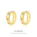 A38584 sterling silver elegant cubic zirconia vintage simple unique earrings