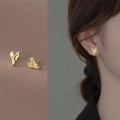 A34693 s925 sterling silver heart earrings