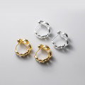 A36661 s925 sterling silver trendy irregular bar fashion unique simple earrings