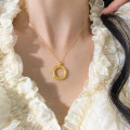A45534 s925 silver vintage dainty necklace