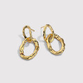 A34641 925 sterling silver vintage irregular earrings