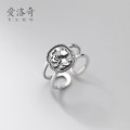 A32124 s925 sterling silver chic unique silver vintage ring