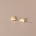A35585 s925 sterling silver shell earrings