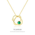 A35309 s925 sterling silver chic metal ball necklace