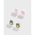 A36035 design minimalist wrinkled quality cubiczirconia earrings