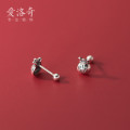 A32239 s925 sterling silver vintage cute earrings