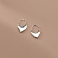 A33627 s925 sterling silver chic chain thai silver heart fashion earrings