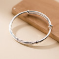 A39101 silver braided bangle design trendy bracelet
