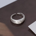 A45042 s925 sterling silver simple matte finish wide ring