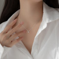 A35359 s925 sterling silver trendy teardrop necklace