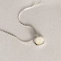 A42973 s925 sterling silver trendy geometric necklace