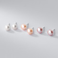 A34908 S999 silver freshwaterpearl earrings