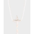 A42436 design pearl sterling silver s925 necklace