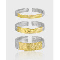 A38885 simple grade plated design s925 sterling silver set ring