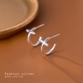 A31699 s925 sterling silver simple chic earrings