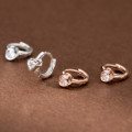 A40909 s925 sterling silver cute rhinestone heart trendy sweet earrings