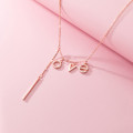 A34104 s925 sterling silver chic giftlove initial necklace