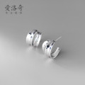 A31758 s925 sterling silver simple earrings