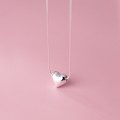 A34135 s925 sterling silver heart pendant necklace