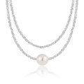 A42374 design unique pearl s925 sterling silver necklace