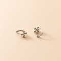 A35601 s925 sterling silver clipon simple cute chic fashion earrings